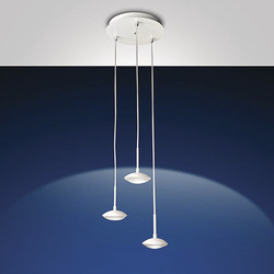 Suspension Hale 3 lumires, Fabas