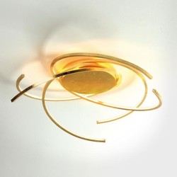Plafonnier Space finition feuille d'or, Bopp