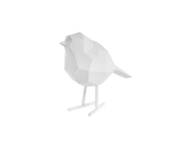 Statue origami Oiseau small Blanc mat, Present Time