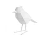 Statue origami Oiseau large blanc mat, Present Time