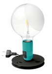 Lampe lampadina turquoise, Flos