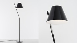 Lampadaire La Petite noir, Artemide