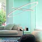 Suspension Ellisse pendant double blanc, Nemo Lighting