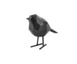 Statue origami Oiseau small noir mat, Present Time