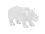 Statue origami Rhino blanc mat, Present Time