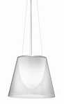 Suspension Ktribe S3 avec abat jour transparent, Flos