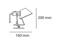 Lampe pince Tolomeo mico, Artemide