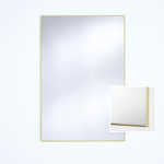 Miroir Lucka frosted gold rectangle, Deknudt